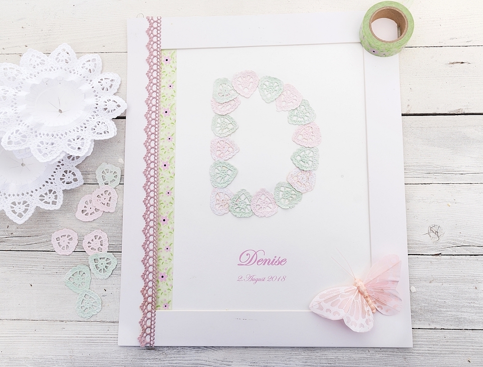 Selbstgemachtes Geschenk zur Babygeburt 
